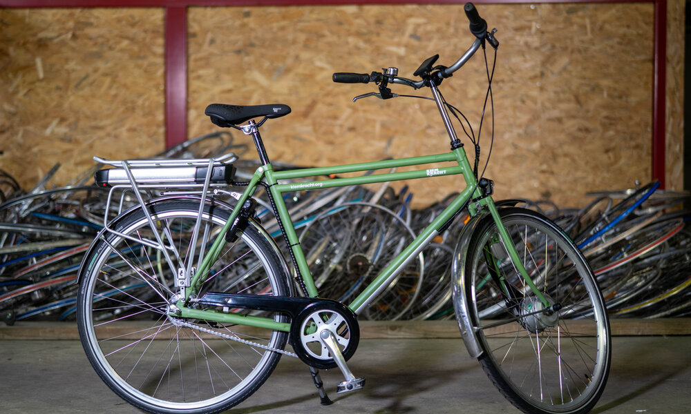 een door Mo-Cyclette gerecycleerde bedrijfsfiets